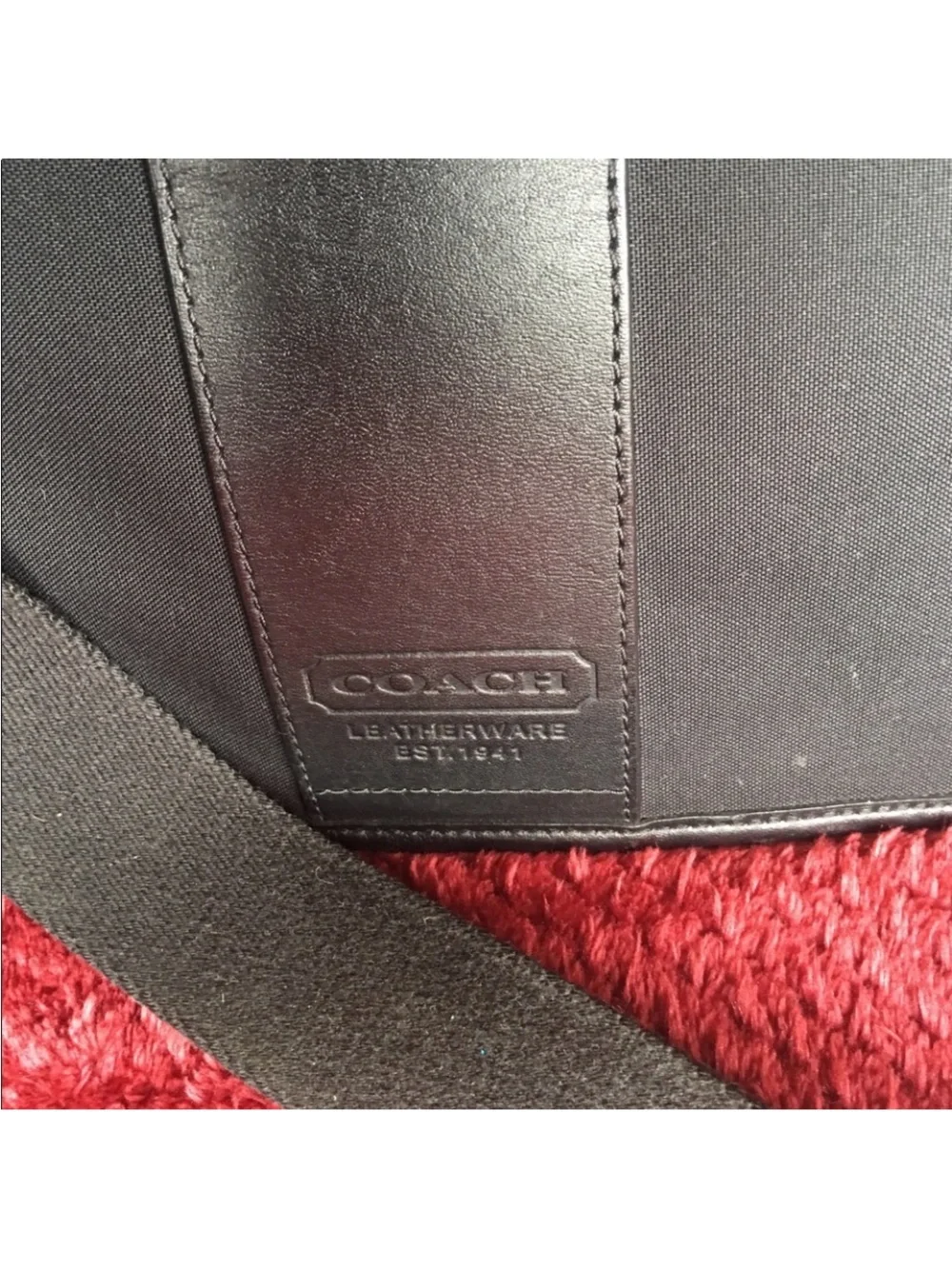 Coach Black Signature 77004 Computer Laptop Bag